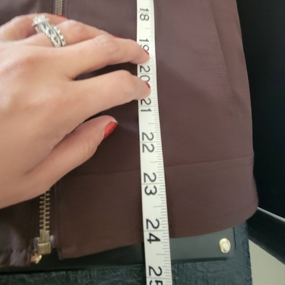 Chicos  zynergy  neema phyton and chocolate full zip  reversible hoodie - Picture 9 of 16